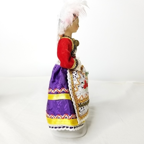Corfu Greek Vintage Evelt Themis Female Porcelain Doll on Traditional Costume - Picture 2 of 10